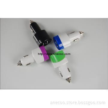 Dual USB colorful car charger